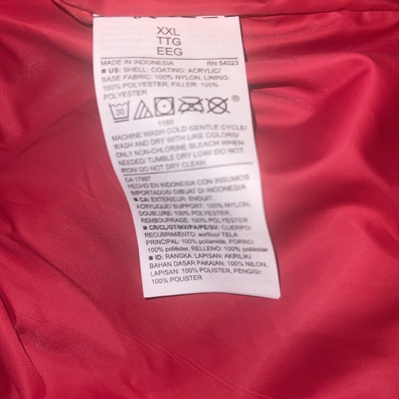 OLD NAVY Water-Resistant Frost Free Short Puffer Cactus flower Jacket Sz XXL WMN - Picture 6 of 6